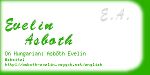 evelin asboth business card